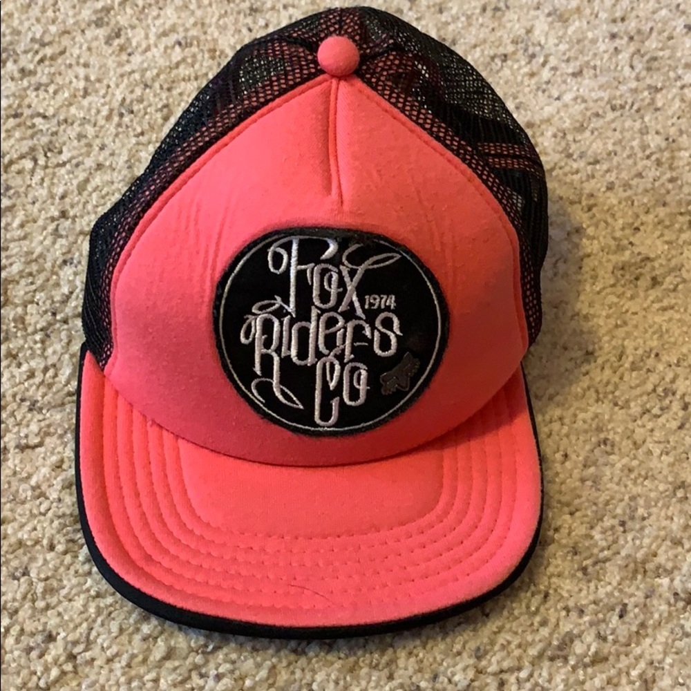 Fox Riders Co. mesh Hat pink LIKE NEW CONDITION